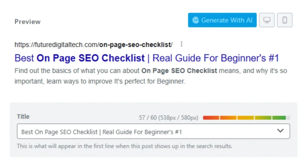 SEO Title
